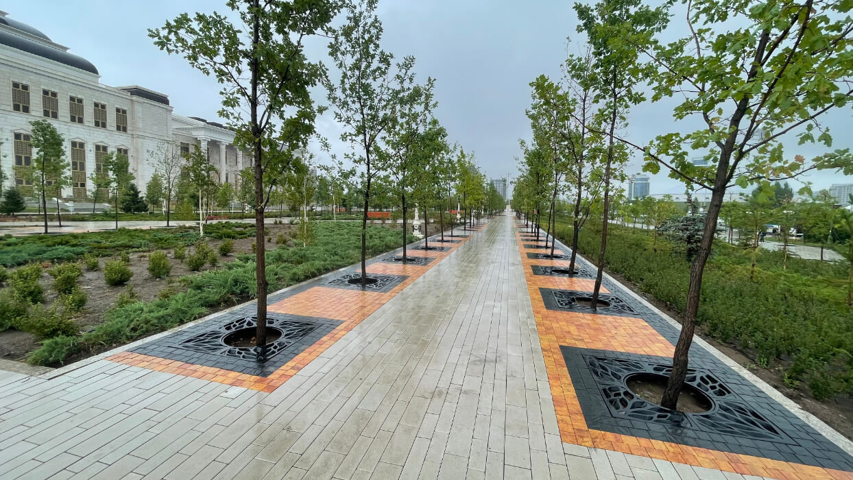 Приствольная решетка для дерева ZKING CRUST 1.2х1.2м Черная в Тамбове фото