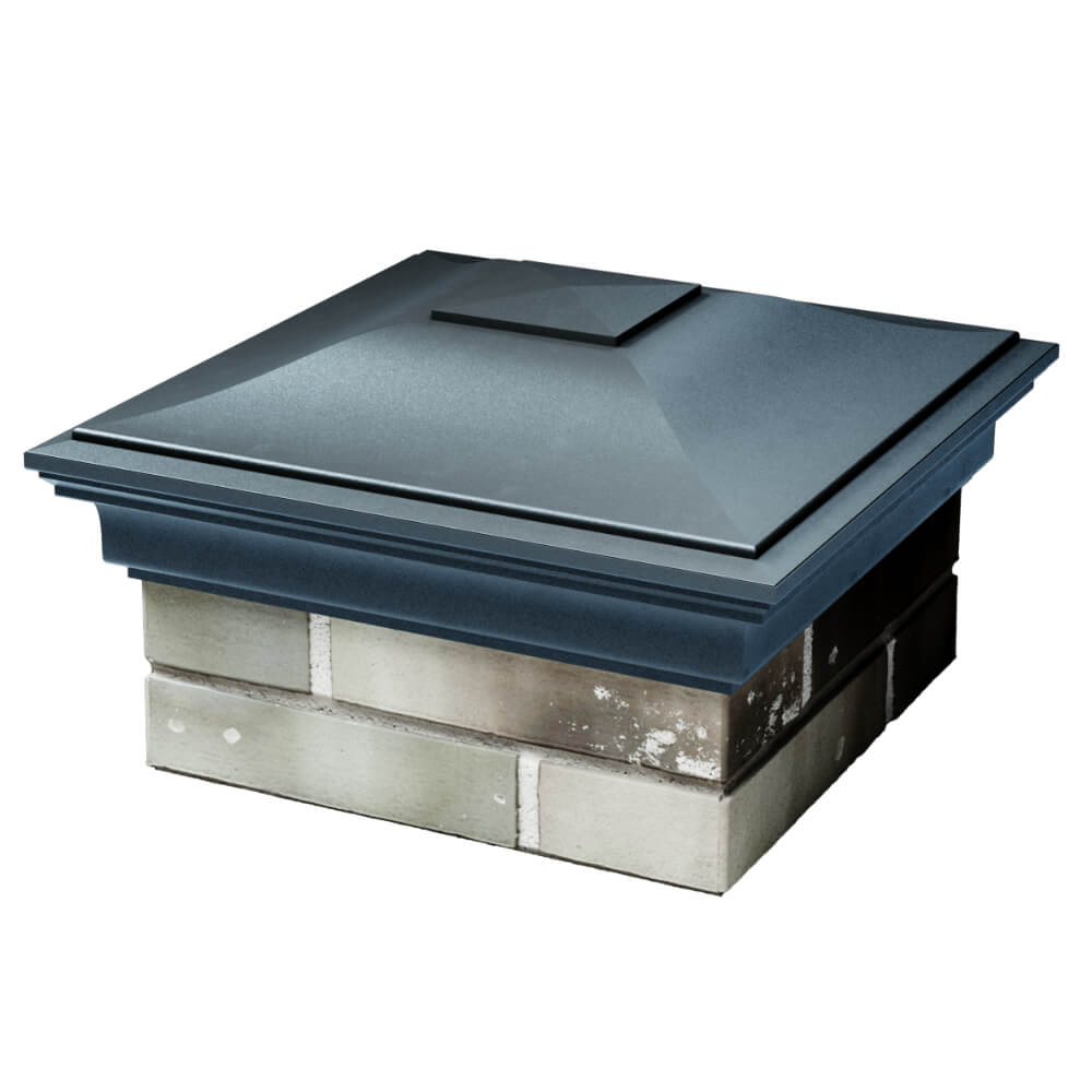 Колпак Zking Монблан Серый на столб 1.5х1.5 кирпича (385х385мм) в Тамбове фото