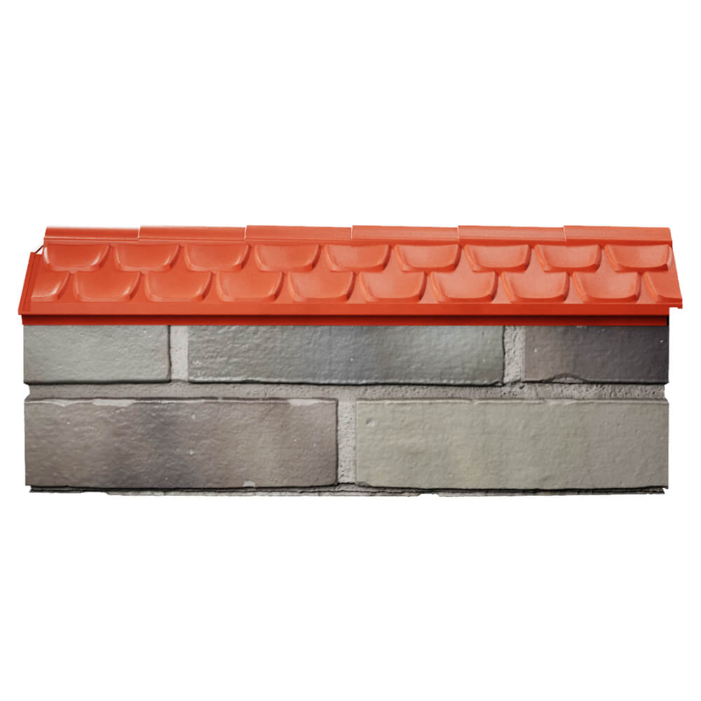 Парапет Zking Эльбрус Красный с посадкой на 0.5 кирпича (130мм) в Тамбове фото