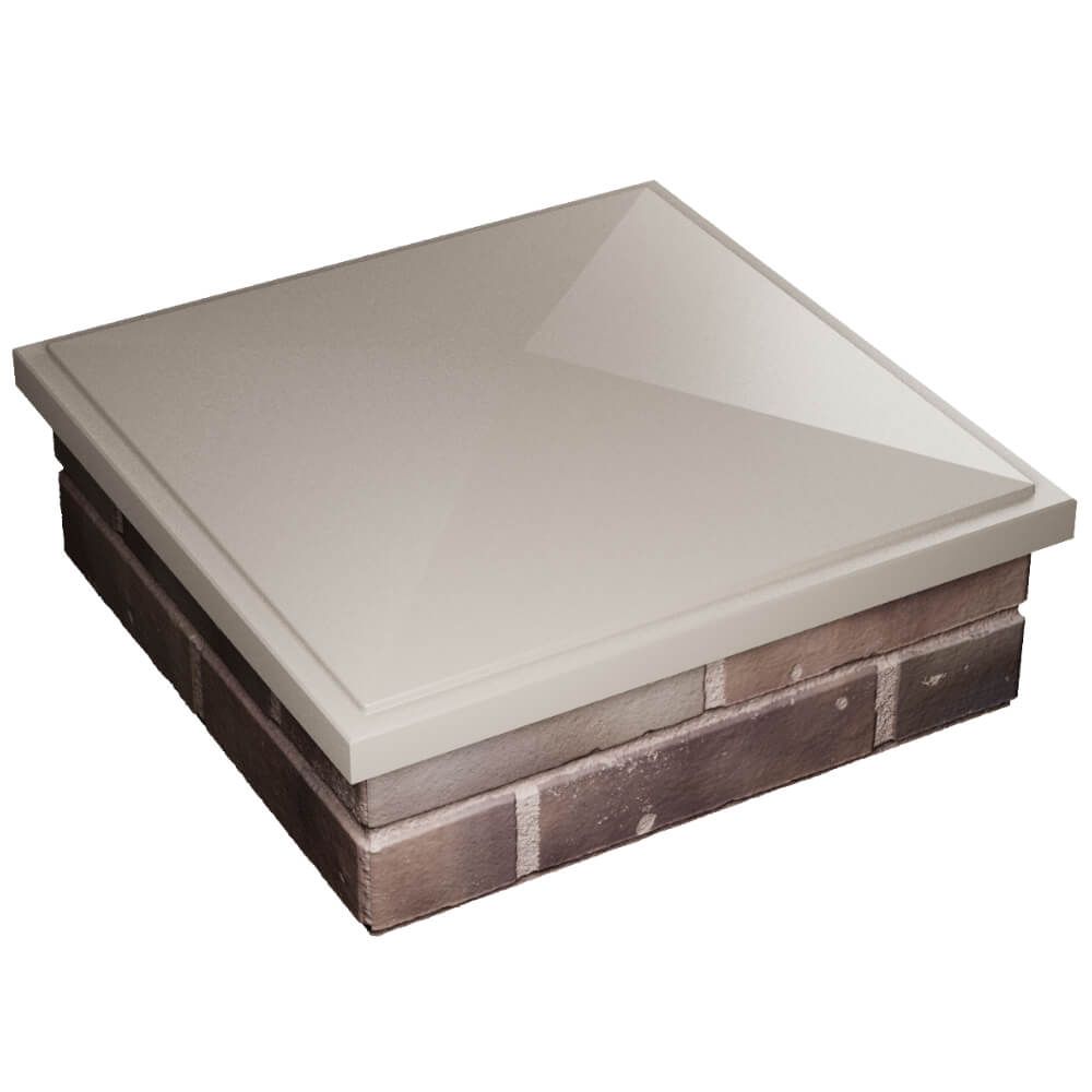 Колпак Zking БонаМоно Бежевый на столб 2х2 кирпича (515х515, 530х530мм) в Тамбове фото