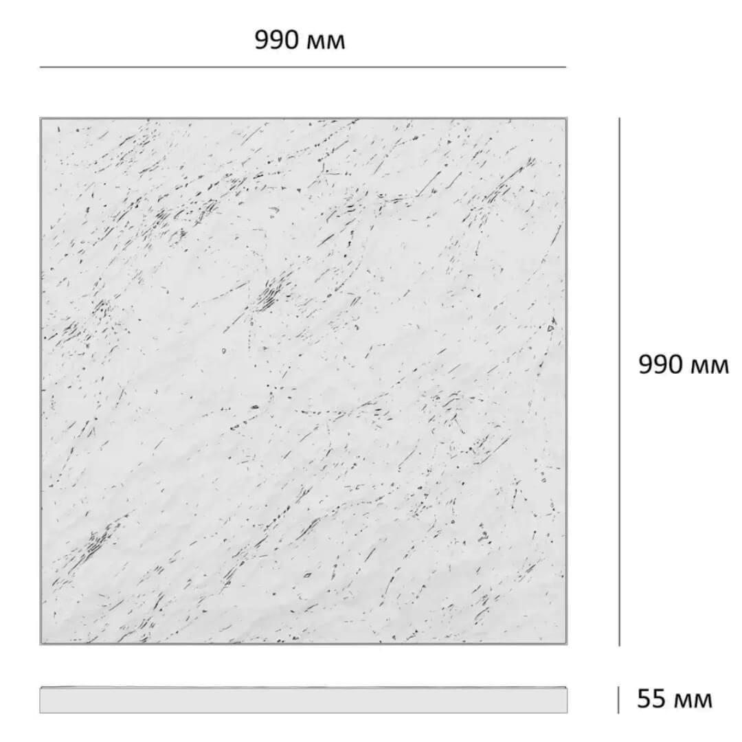 Шаговая плита STONE Светлая Галька 990х990х55мм в Тамбове фото