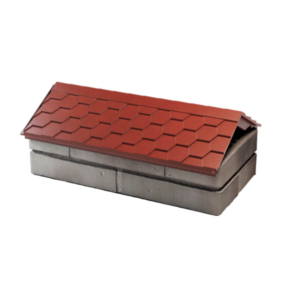 Парапет Zking Эверест Красный с посадкой на 1 кирпич (200/225/255мм) в Тамбове фото