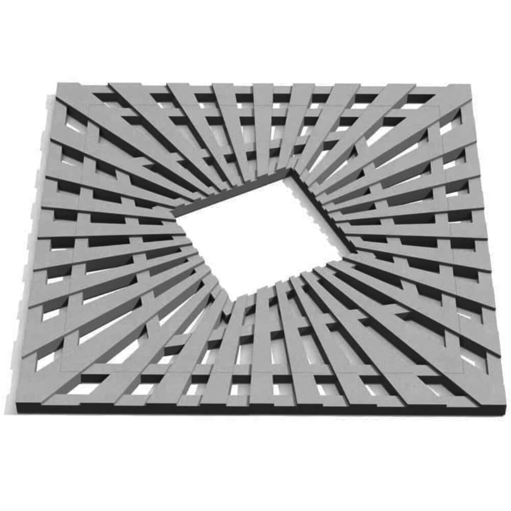 Приствольная решетка для дерева ZKING ATMOSPHERE 1.2х1.2м Серая Тамбов фото