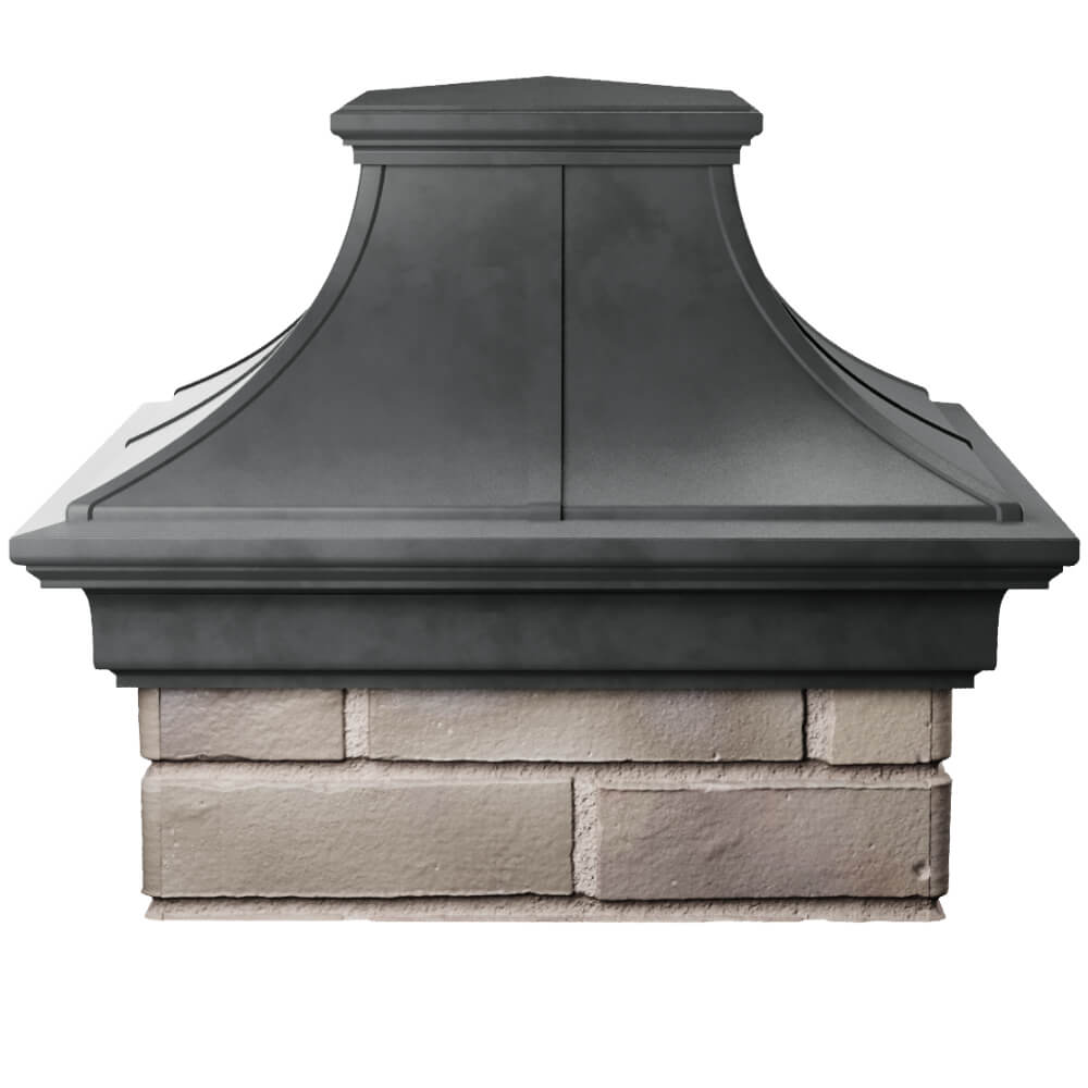 Колпак Zking Монблан Премиум Серый на столб 1.5х1.5 кирпича (385х385мм) Тамбов фото