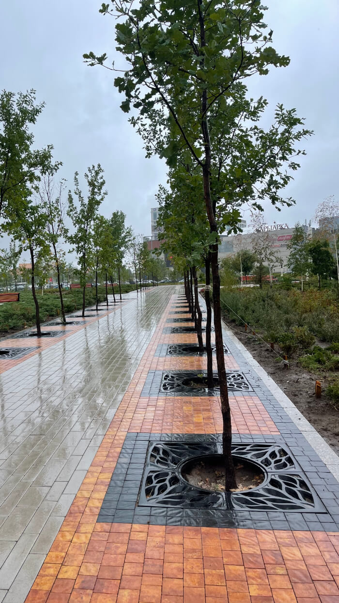 Приствольная решетка для дерева ZKING CRUST 1.2х1.2м Черная в Тамбове фото