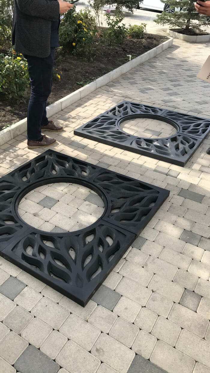 Приствольная решетка для дерева ZKING CRUST 1.2х1.2м Черная в Тамбове фото