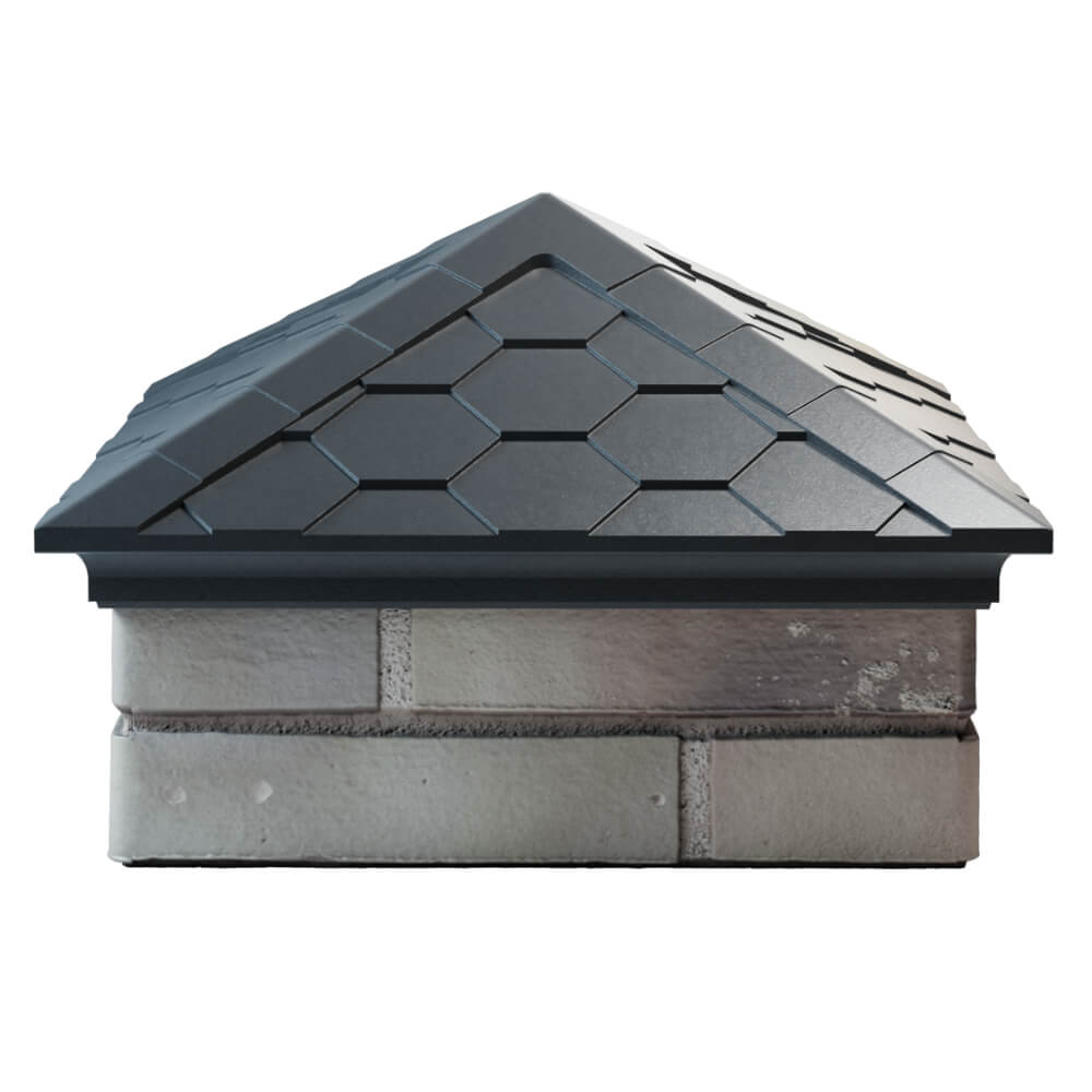 Колпак Zking Эверест Серый на столб 1.5х1.5 кирпича (390х390мм) Тамбов фото