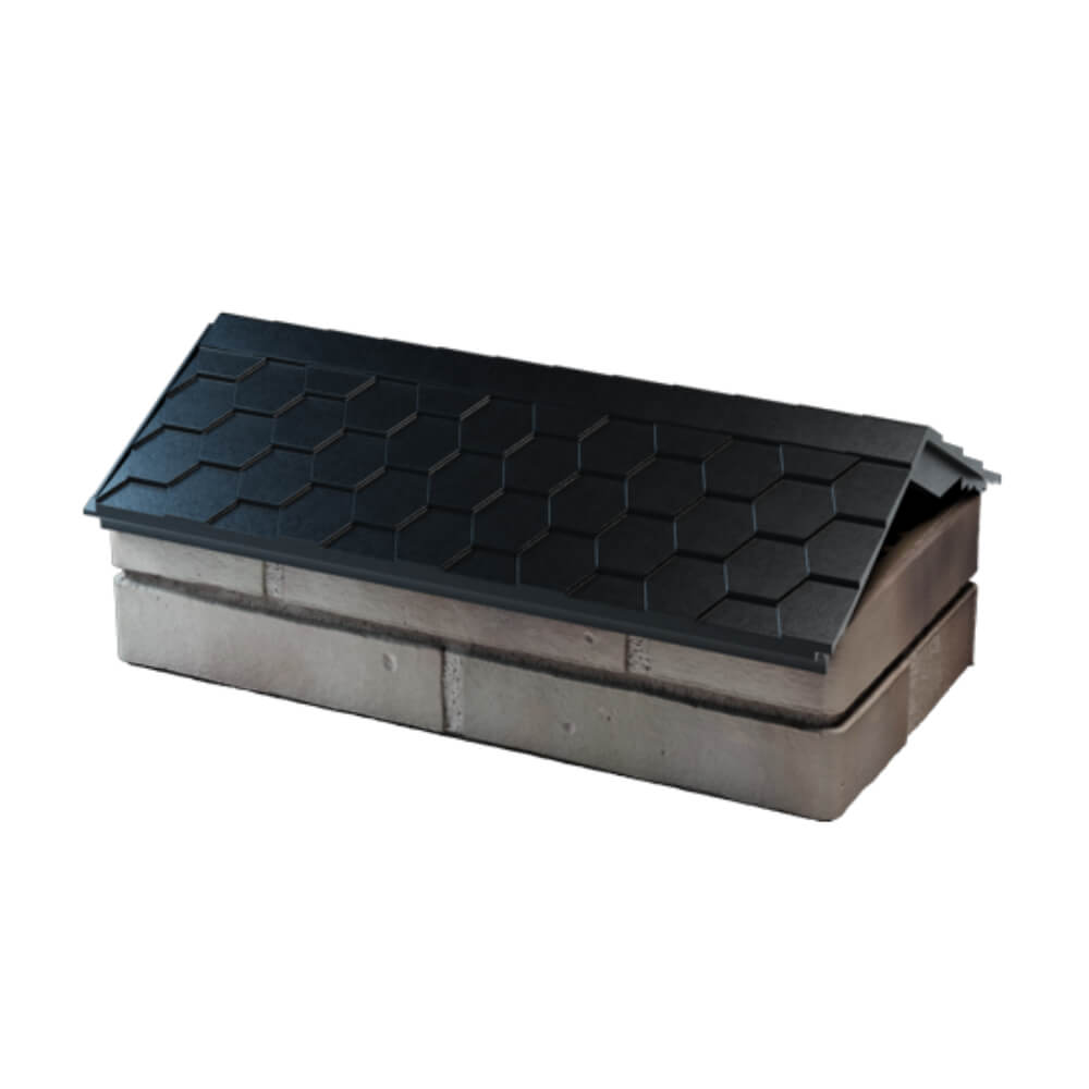 Парапет Zking Эверест Черный с посадкой на 1 кирпич (200/225/255мм) в Тамбове фото