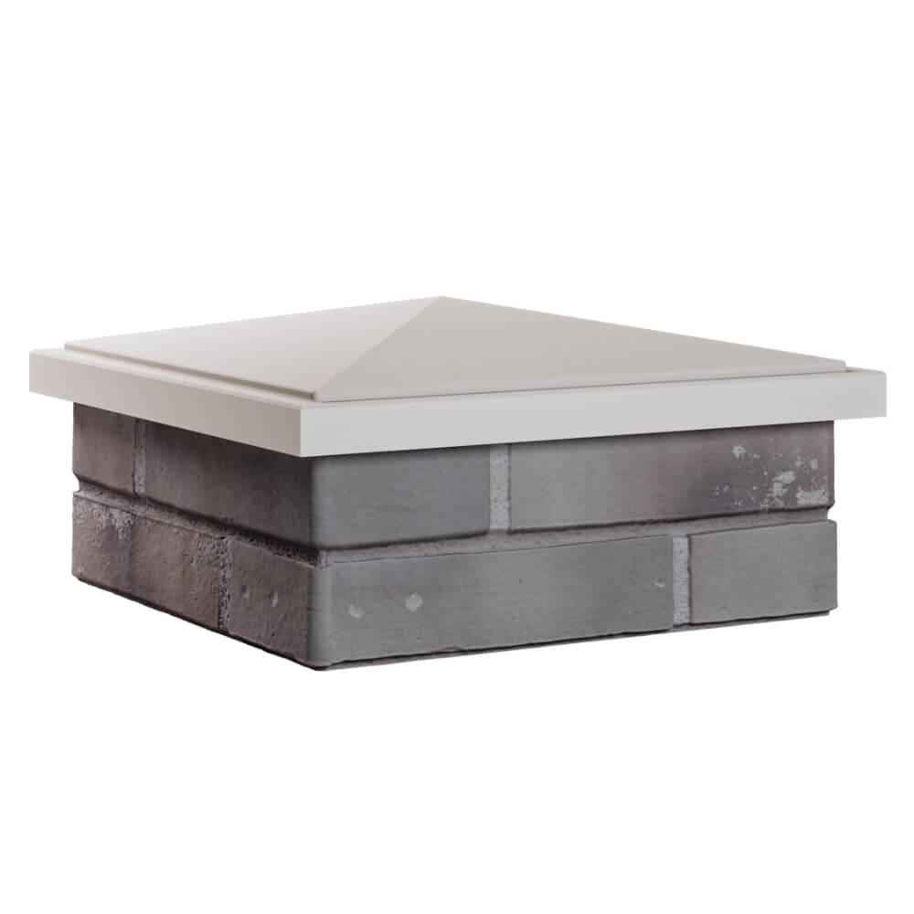 Колпак Zking БонаМоно Бежевый на столб 1.5х1.5 кирпича (385х385, 400х400мм) в Тамбове фото