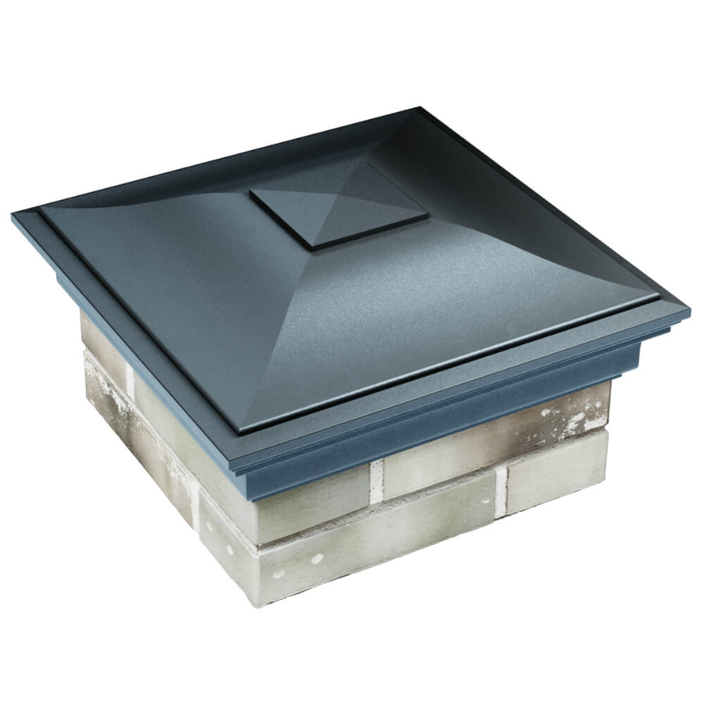 Колпак Zking Монблан Серый на столб 1.5х1.5 кирпича (385х385мм) в Тамбове фото