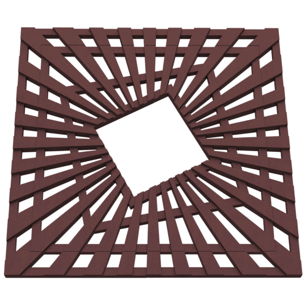 Приствольная решетка для дерева ZKING ATMOSPHERE 1.2х1.2м Коричневая в Тамбове фото