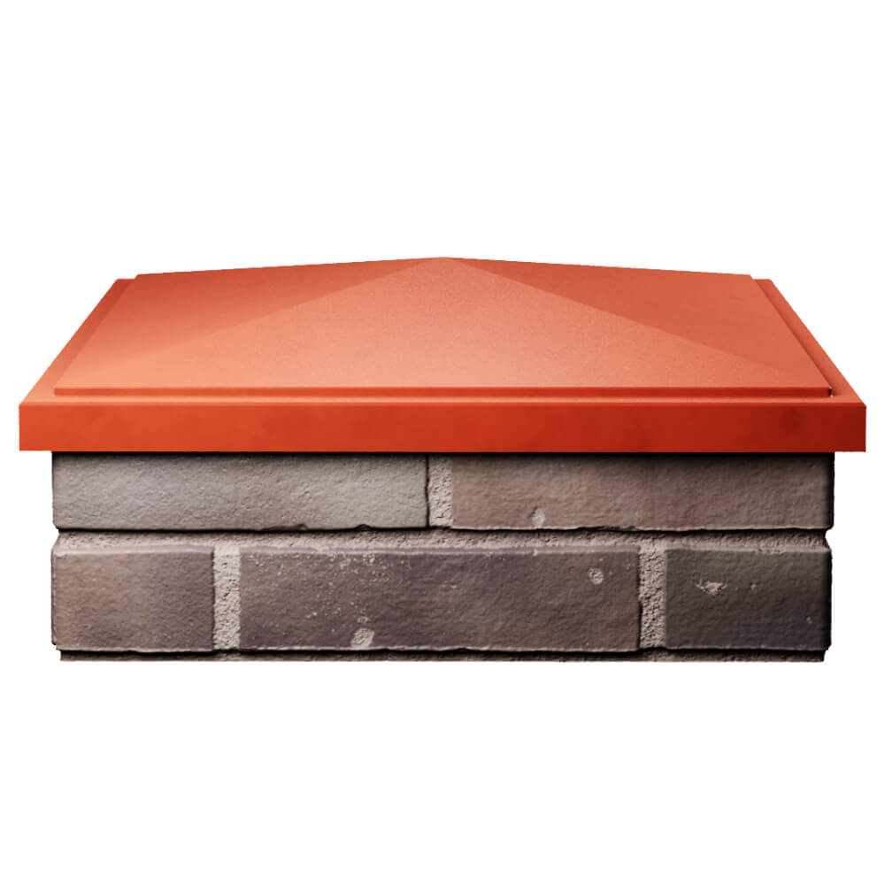 Колпак Zking БонаМоно Красный на столб 2х2 кирпича (515х515, 530х530мм) Тамбов фото