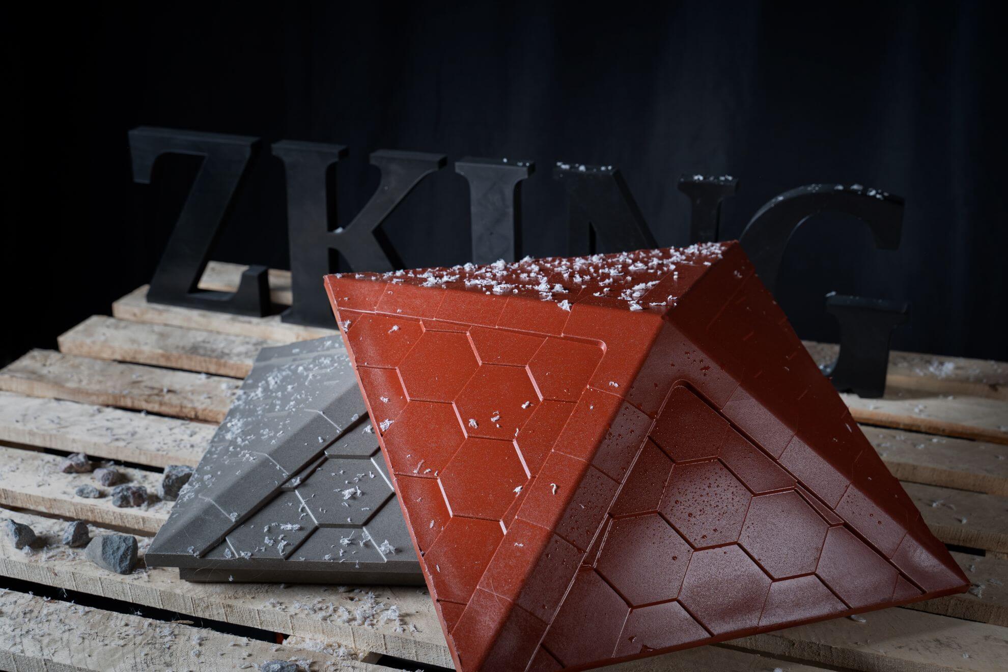 Колпак Zking Эверест Красный на столб 1.5х1.5 кирпича (390х390мм) в Тамбове фото