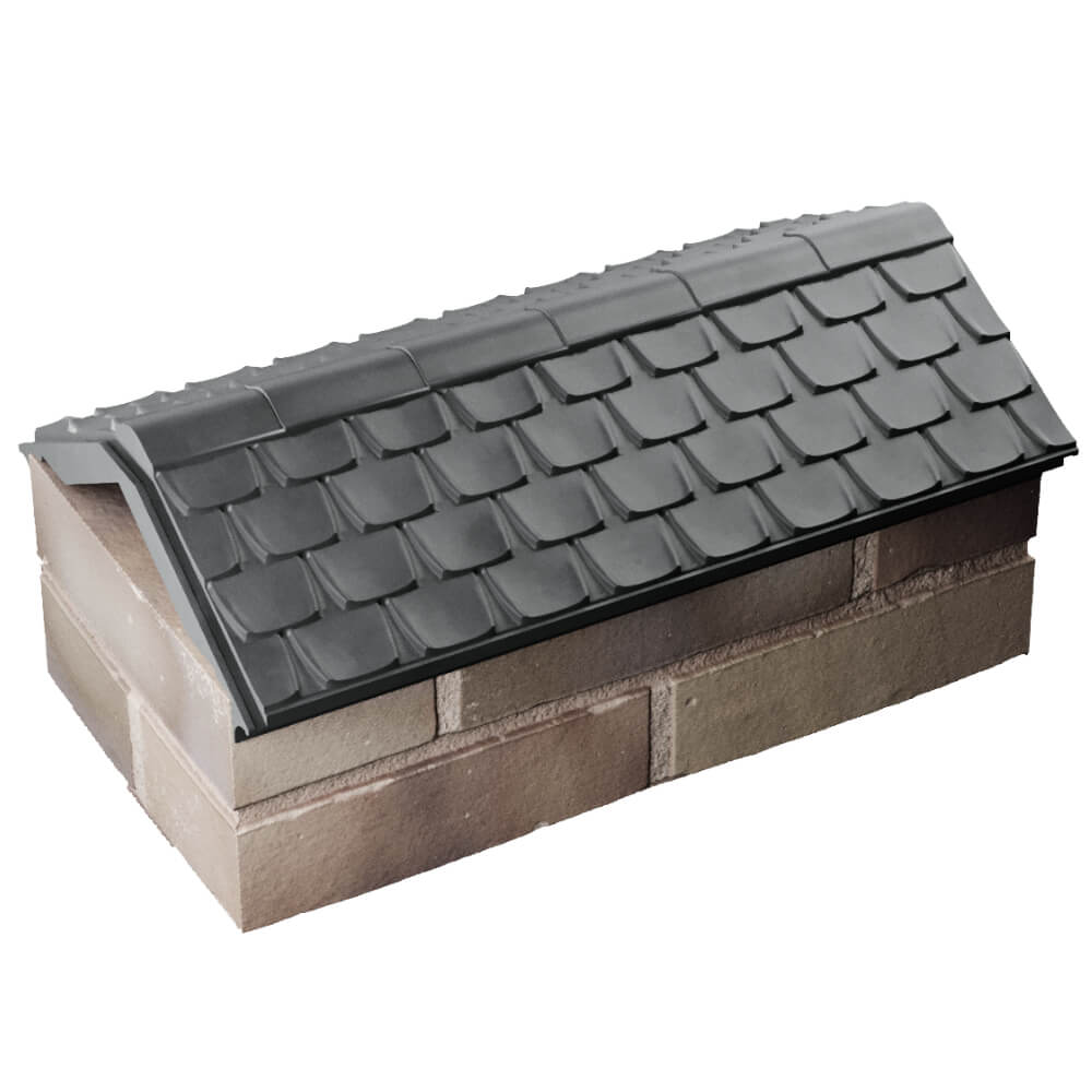 Парапет Zking Эльбрус Серый с посадкой на 1 кирпич (255мм) в Тамбове фото