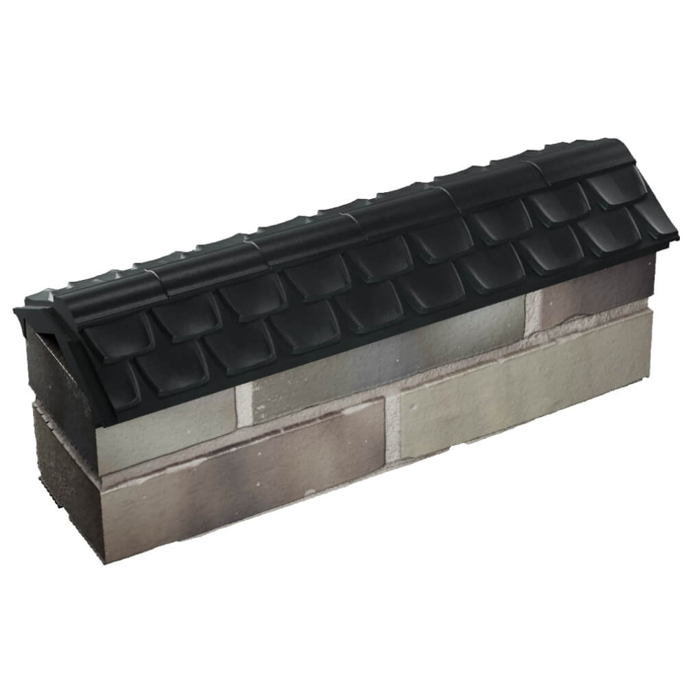 Парапет Zking Эльбрус Черный с посадкой на 0.5 кирпича (130мм) в Тамбове фото