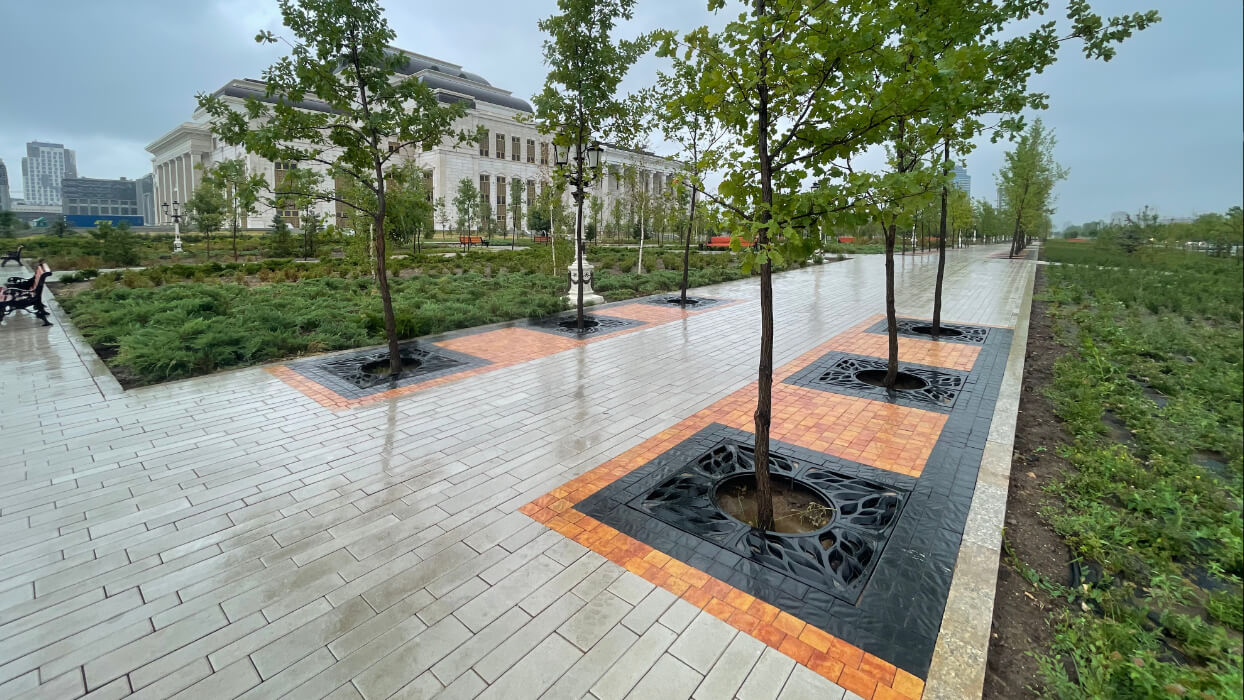 Приствольная решетка для дерева ZKING CRUST 1.2х1.2м Черная в Тамбове фото