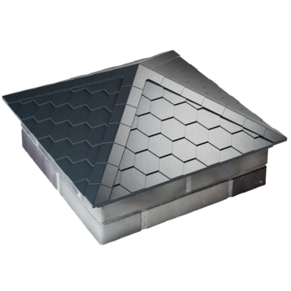 Колпак Zking Эверест Серый на столб 2х2 кирпича (535х535мм) Тамбов фото