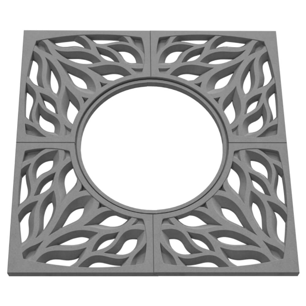 Приствольная решетка для дерева ZKING CRUST 1.2х1.2м Серая в Тамбове фото