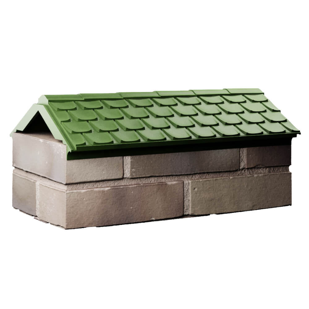 Парапет Zking Эльбрус Зеленый с посадкой на 1 кирпич (255мм) Тамбов фото