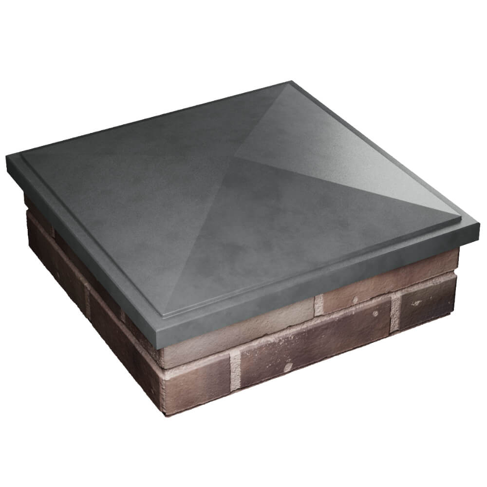 Колпак Zking БонаМоно Серый на столб 2х2 кирпича (515х515, 530х530мм) в Тамбове фото