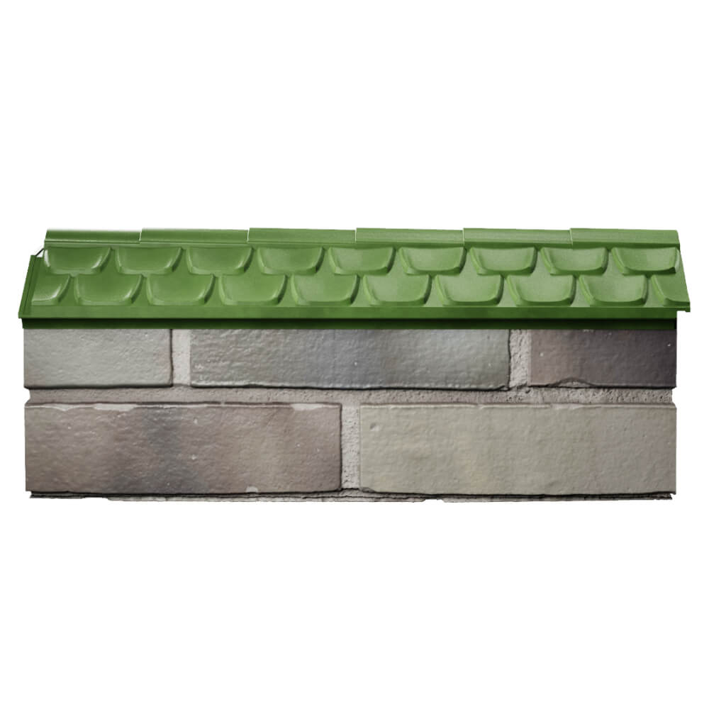 Парапет Zking Эльбрус Зеленый с посадкой на 0.5 кирпича (130мм) в Тамбове фото