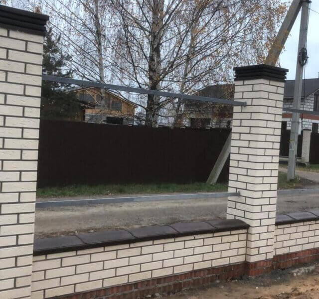 Колпак Zking Бона ХайТек Коричневый на столб 1.5х1.5 кирпича (385х385мм) в Тамбове фото