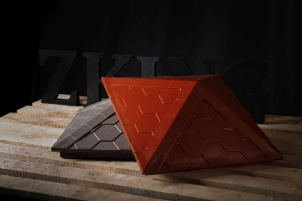 Колпак Zking Эверест Красный на столб 1.5х1.5 кирпича (390х390мм) в Тамбове фото