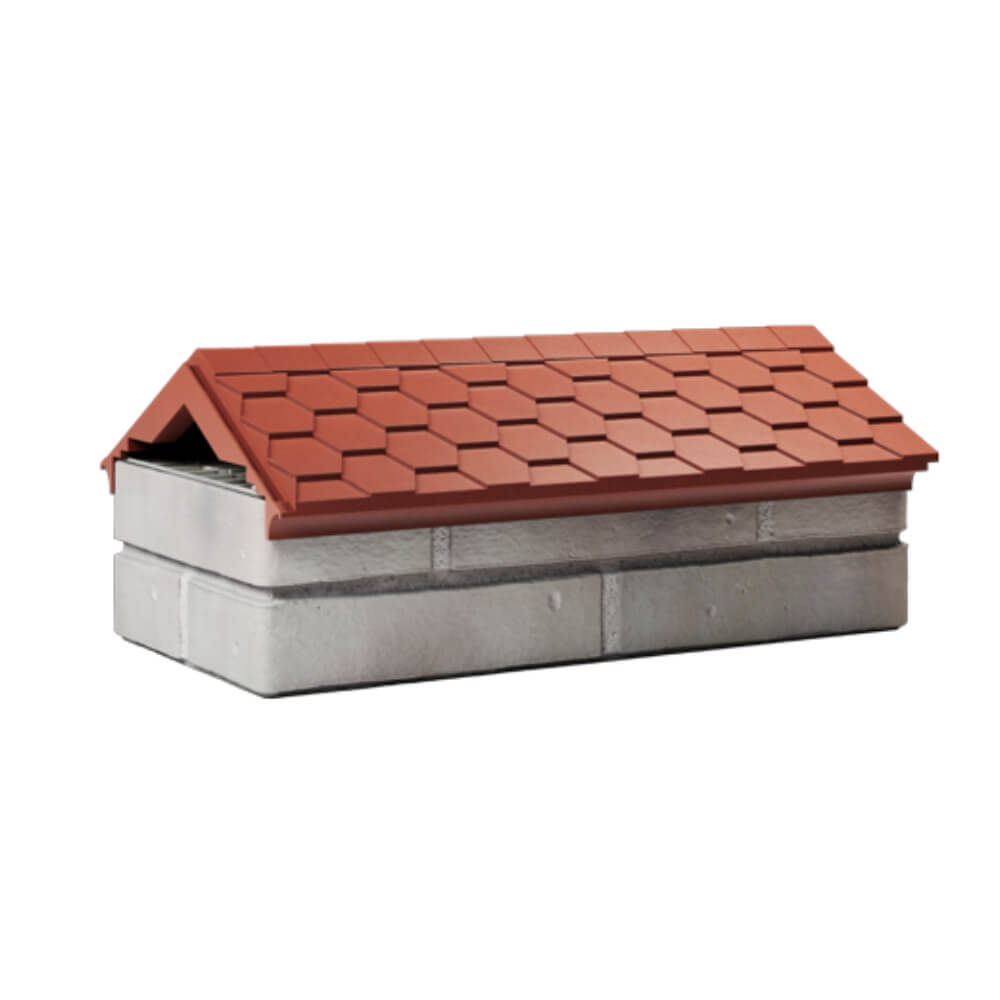 Парапет Zking Эверест Красный с посадкой на 1 кирпич (200/225/255мм) Тамбов фото
