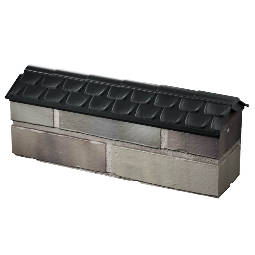 Парапет Zking Эльбрус Черный с посадкой на 0.5 кирпича (130мм) в Тамбове фото