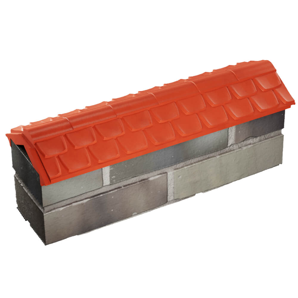 Парапет Zking Эльбрус Красный с посадкой на 0.5 кирпича (130мм) в Тамбове фото