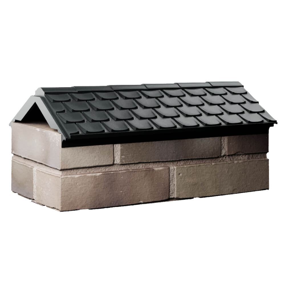 Парапет Zking Эльбрус Черный с посадкой на 1 кирпич (255мм) Тамбов фото