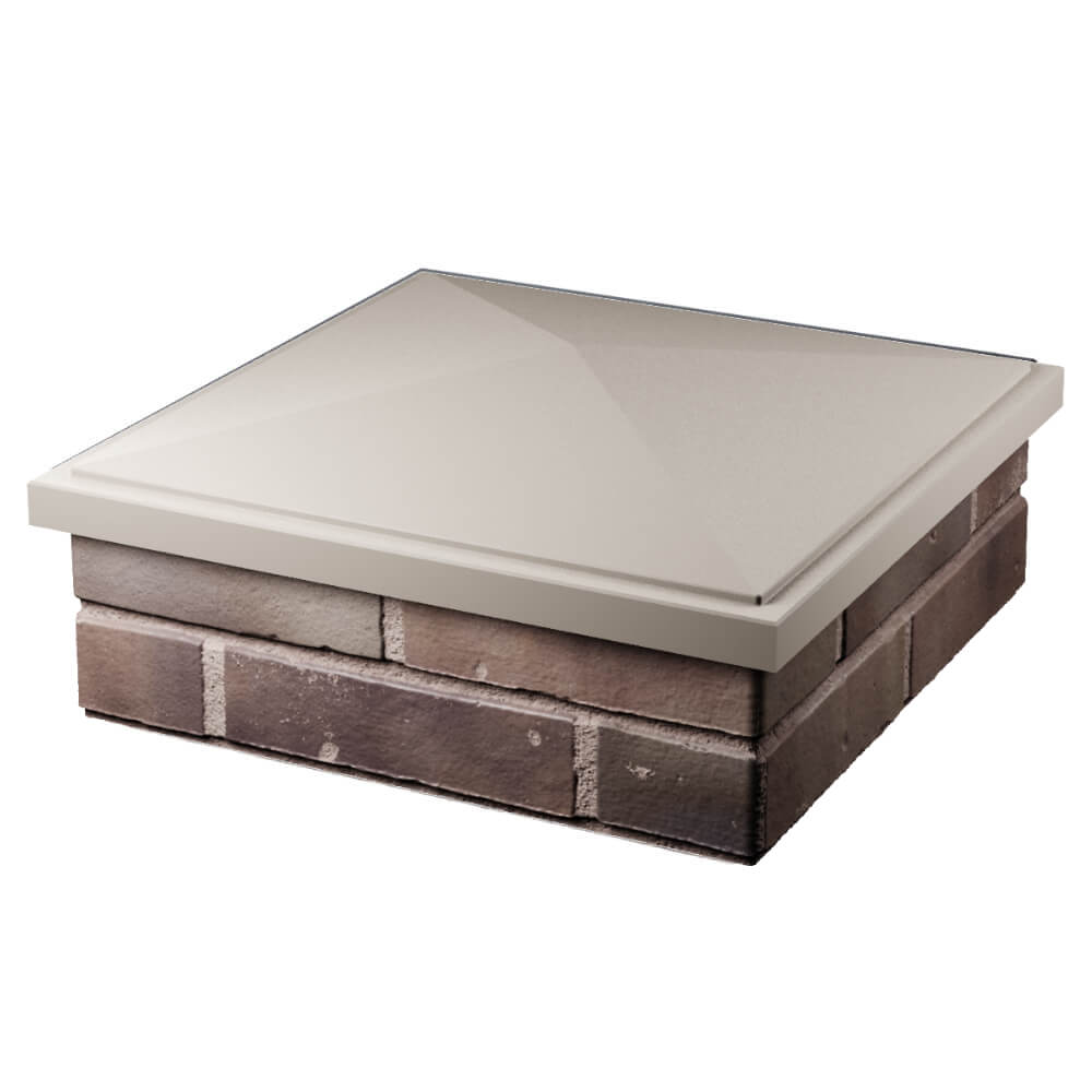 Колпак Zking БонаМоно Бежевый на столб 2х2 кирпича (515х515, 530х530мм) в Тамбове фото