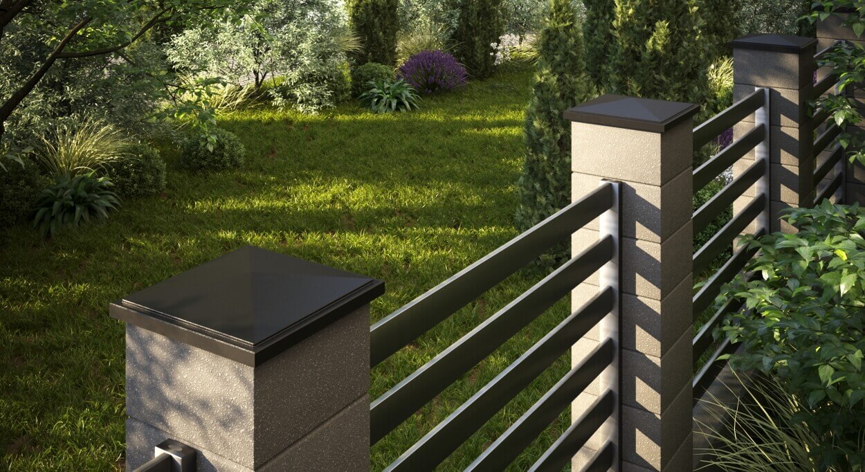 Колпак Zking БонаМоно Коричневый на столб 1.5х1.5 кирпича (385х385, 400х400мм) в Тамбове фото