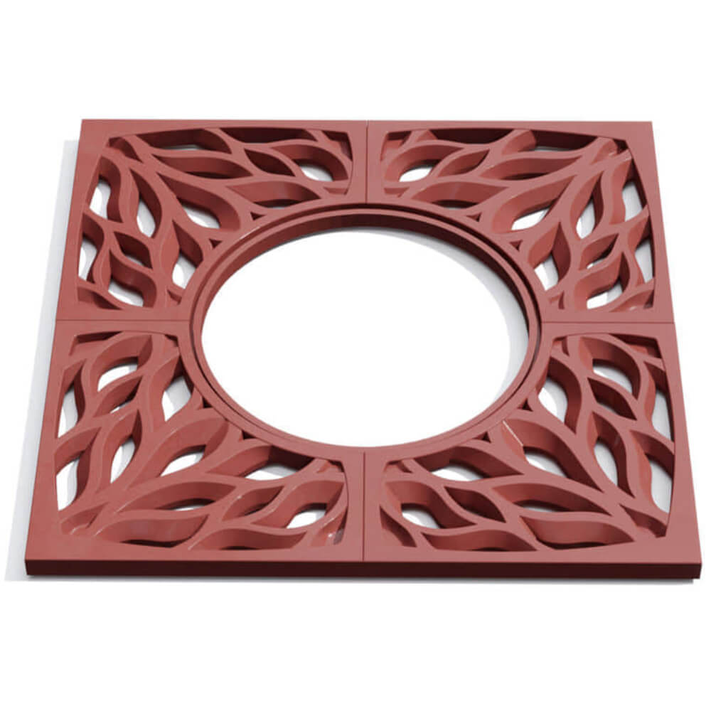 Приствольная решетка для дерева ZKING CRUST 1.2х1.2м Красная Тамбов фото