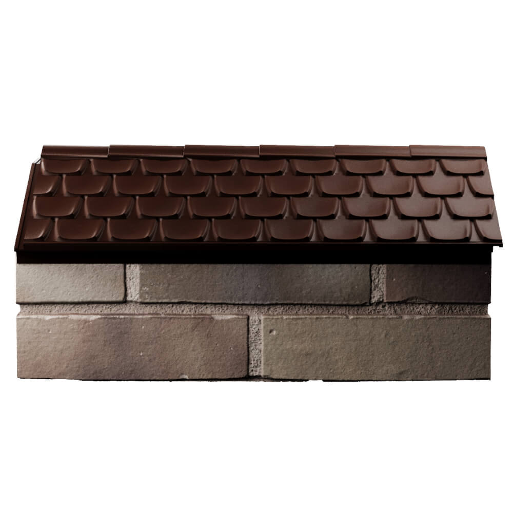 Парапет Zking Эльбрус Коричневый с посадкой на 1 кирпич (255мм) в Тамбове фото