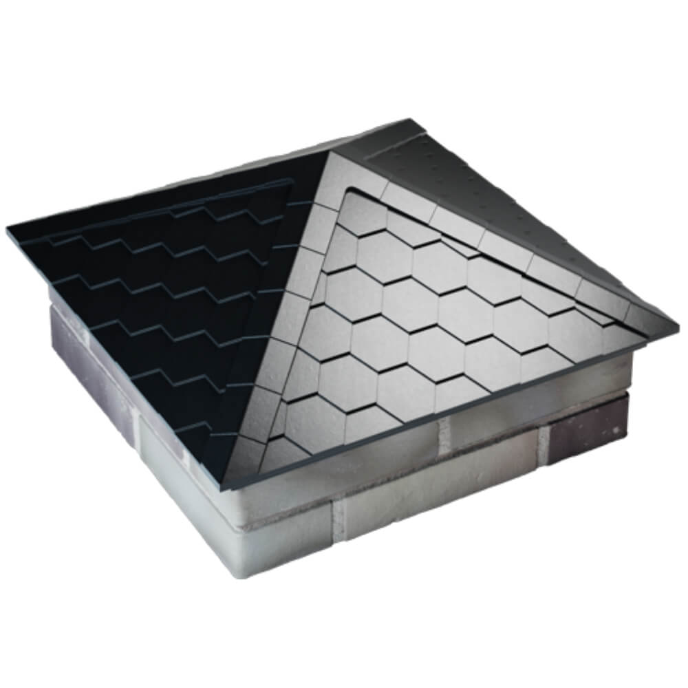 Колпак Zking Эверест Черный на столб 2х2 кирпича (535х535мм) Тамбов фото