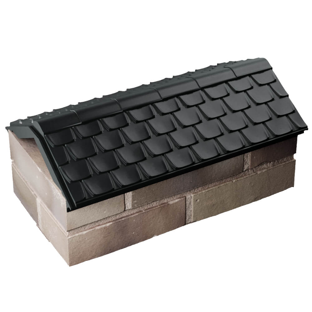 Парапет Zking Эльбрус Черный с посадкой на 1 кирпич (255мм) в Тамбове фото