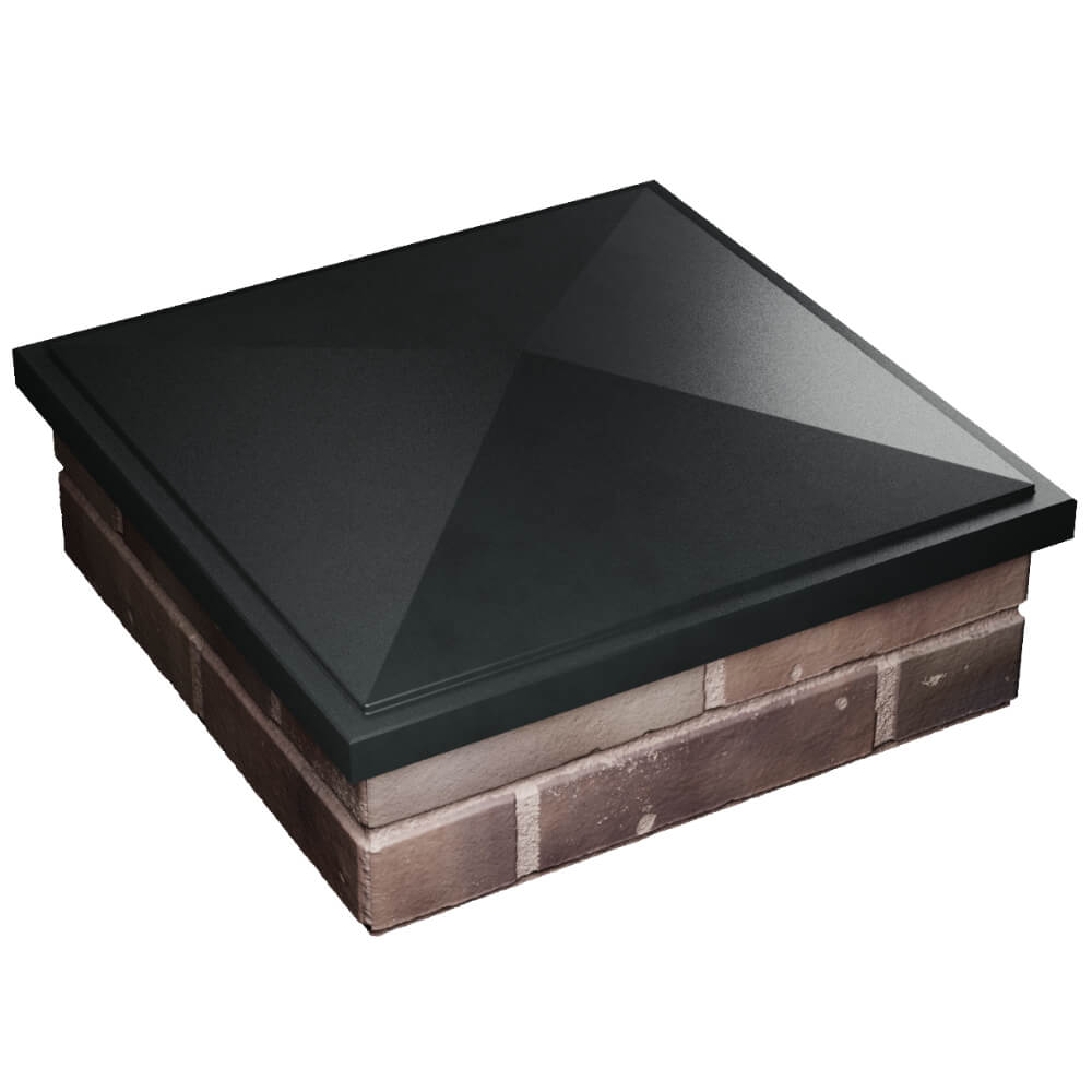 Колпак Zking БонаМоно Черный на столб 2х2 кирпича (515х515, 530х530мм) в Тамбове фото