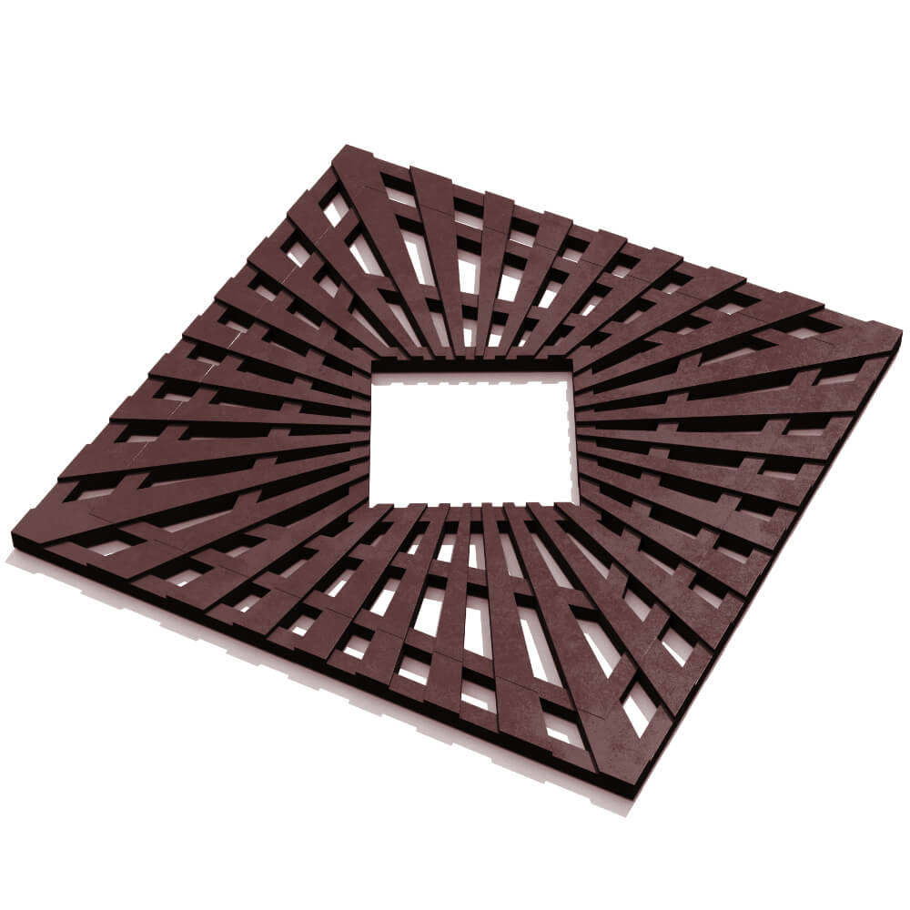 Приствольная решетка для дерева ZKING ATMOSPHERE 1.2х1.2м Коричневая в Тамбове фото