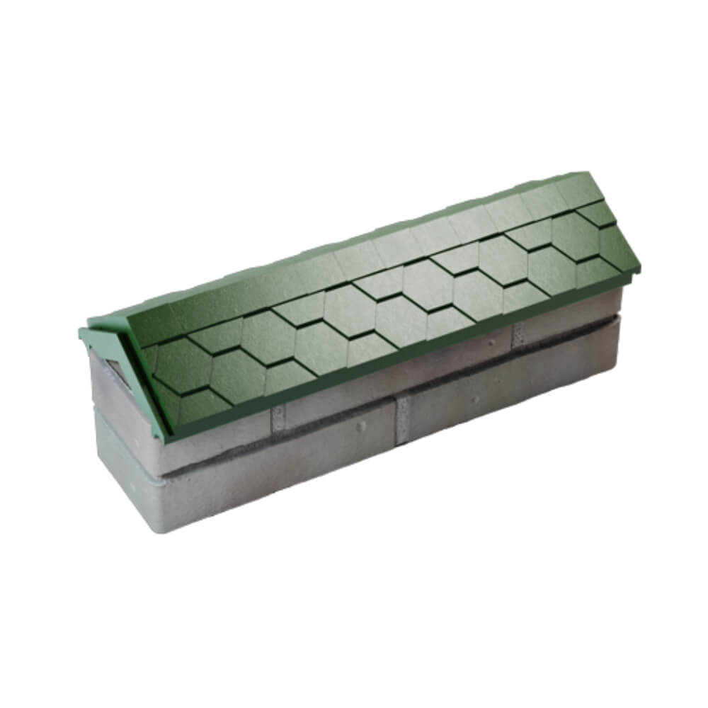 Парапет Zking Эверест Зеленый с посадкой на 0.5 кирпича (130мм) в Тамбове фото