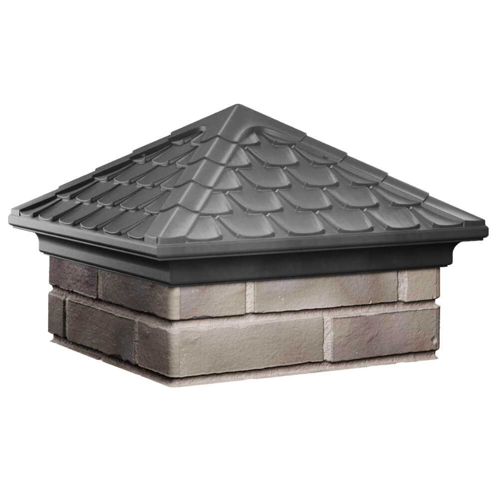 Колпак Zking Эльбрус Серый на столб 1.5х1.5 кирпича (385х385мм) в Тамбове фото